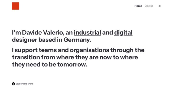 Screenshot of davidevalerio.it