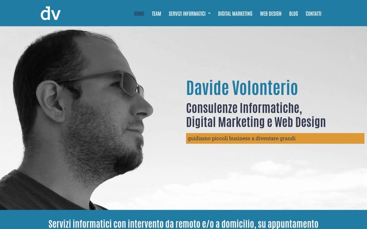 Ekraanipilt saidist davidevolonterio.it