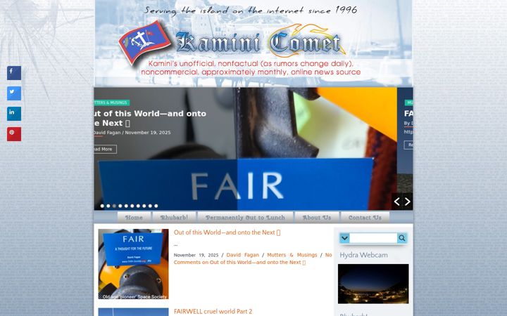 Screenshot of davidfagan.org