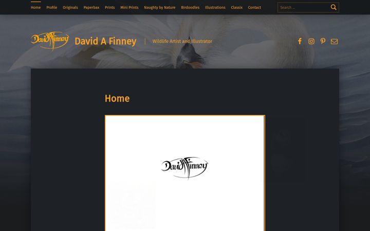 Screenshot of davidfinney.co.uk