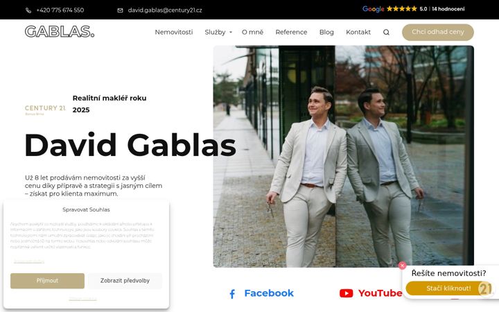 Екранна снимка на davidgablas.cz