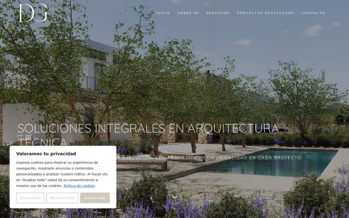 Screenshot of davidgallegostudio.es