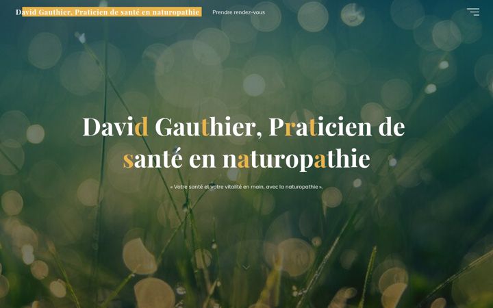 Captura de pantalla de davidgauthier.net