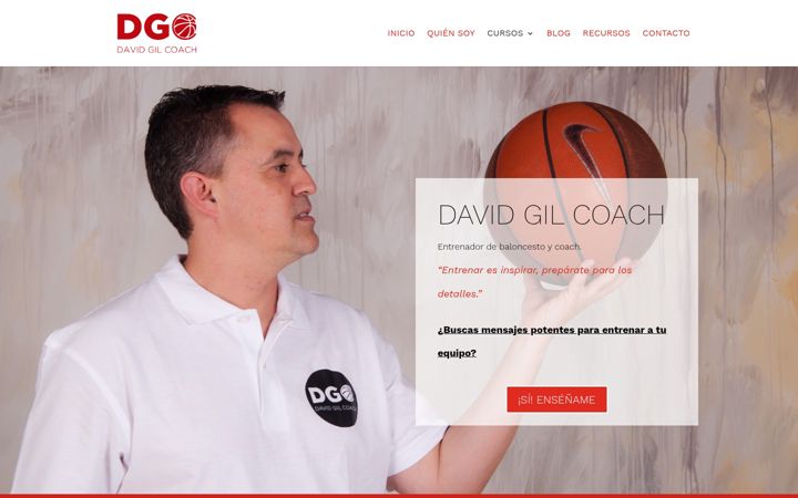 Screenshot of davidgilcoach.es