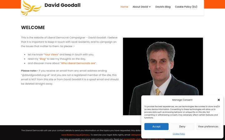 Screenshot of davidgoodall.org.uk