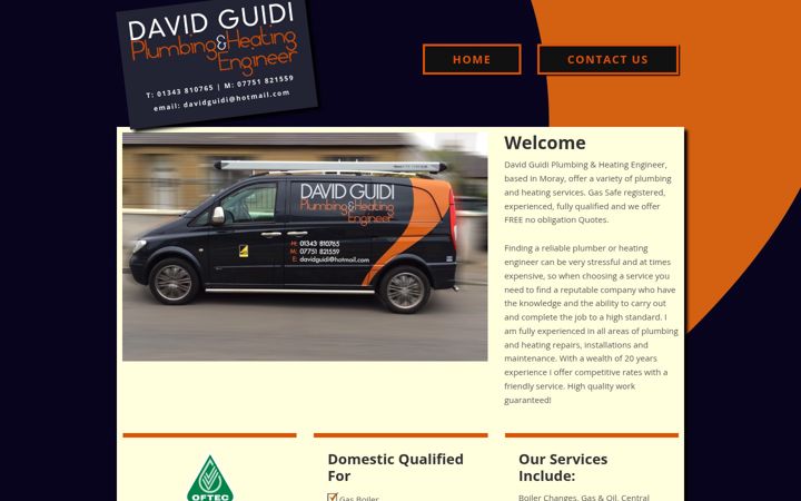 Screenshot von davidguidi.co.uk