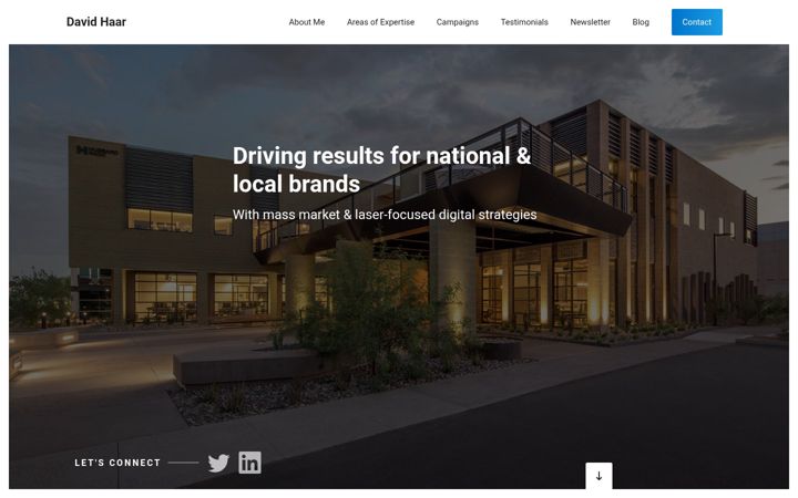 Screenshot of davidhaar.com