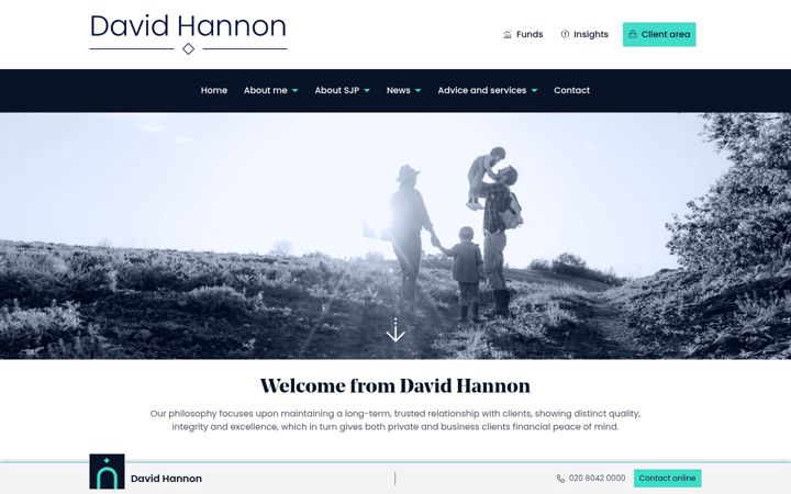 Screenshot von davidhannonwealthmanagement.co.uk