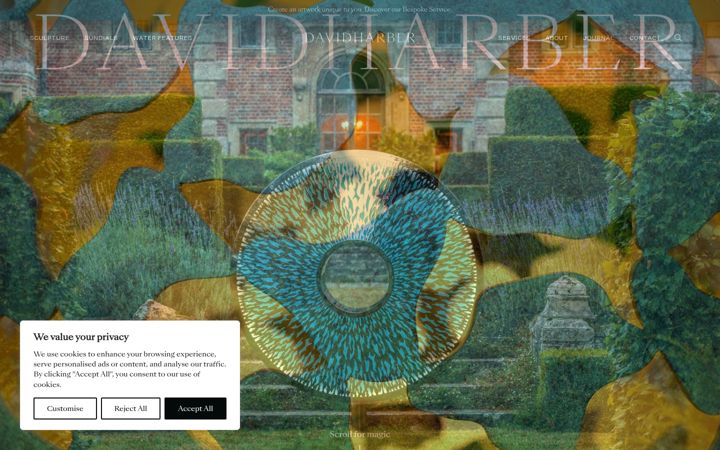 Screenshot von davidharber.co.uk