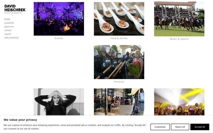 Screenshot of davidheischrek.com