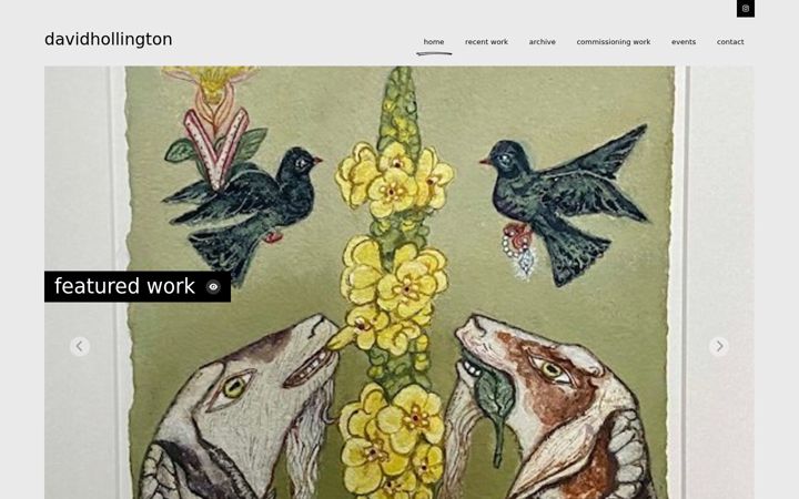 Screenshot of davidhollington.co.uk