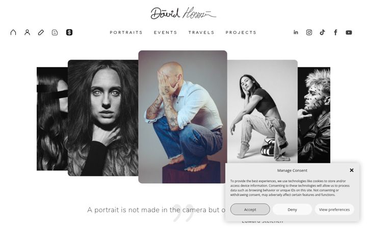 Screenshot of davidhosszu.com