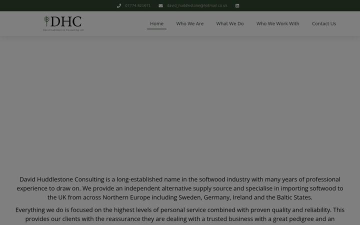 Screenshot of davidhuddlestoneconsultinglimited.co.uk