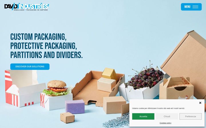 Screenshot of davidindustries.eu
