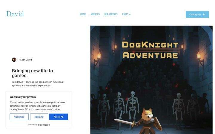 Screenshot of davidizosimov.com