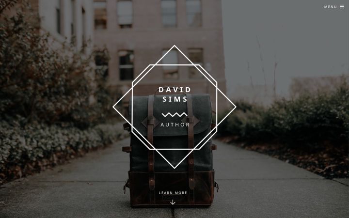 Screenshot von davidjamessims.co.uk