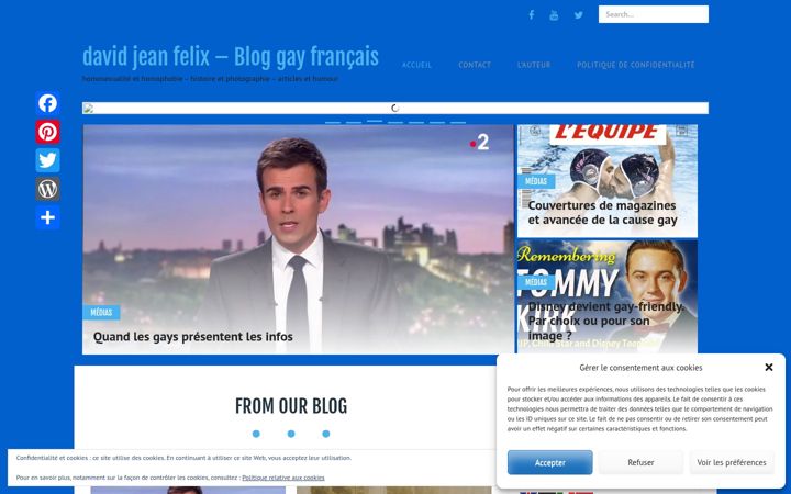 Screenshot of davidjeanfelix.com