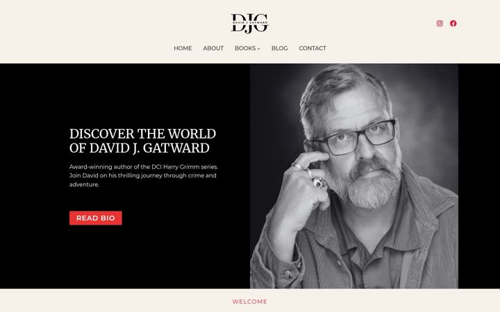 Screenshot of davidjgatward.com