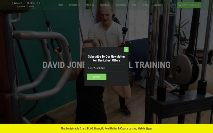 Screenshot von davidjonespersonaltraining.co.uk