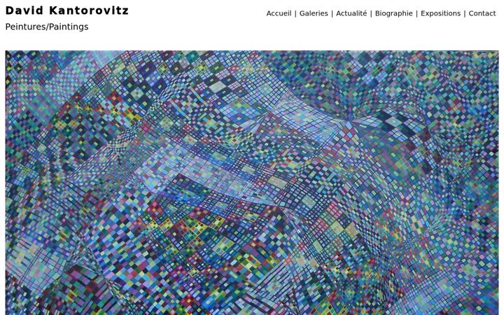 Screenshot of davidkantorovitz.com