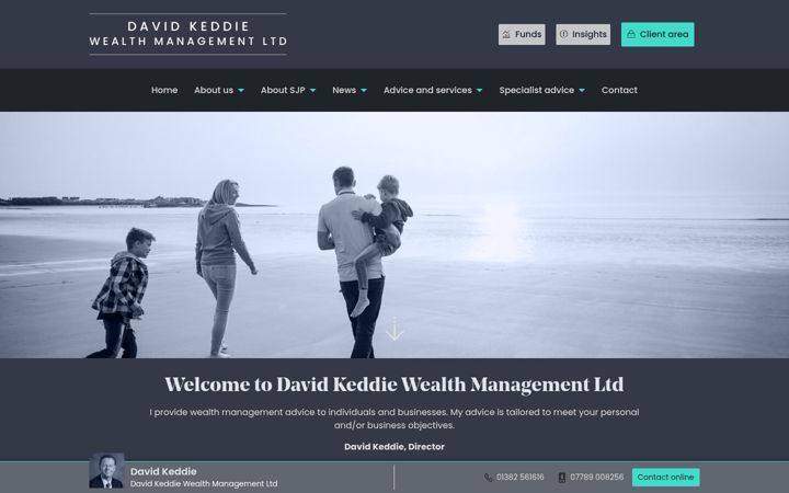 Screenshot von davidkeddie.co.uk