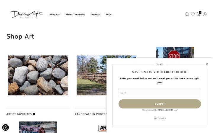 Screenshot of davidknightphotography.com