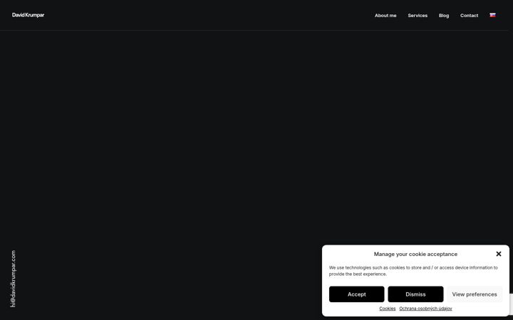 Screenshot of davidkrumpar.com