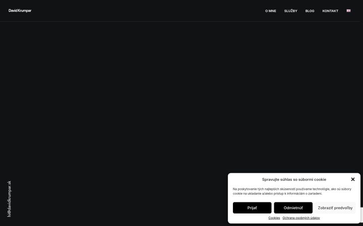 Screenshot of davidkrumpar.sk