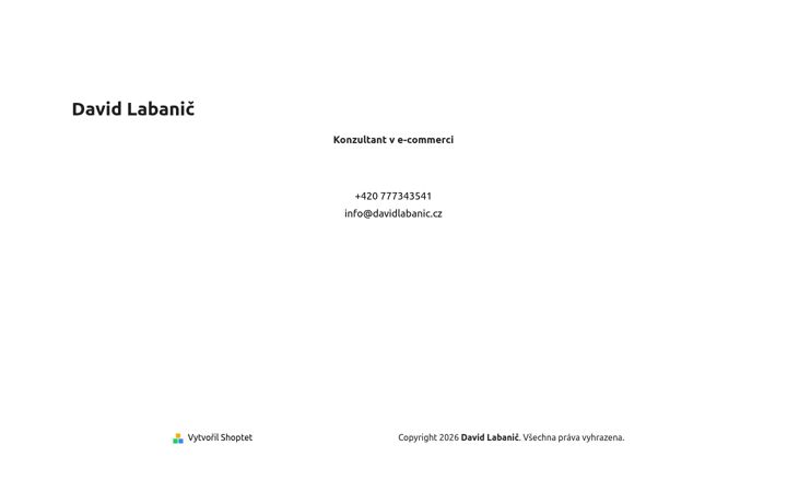Екранна снимка на davidlabanic.cz