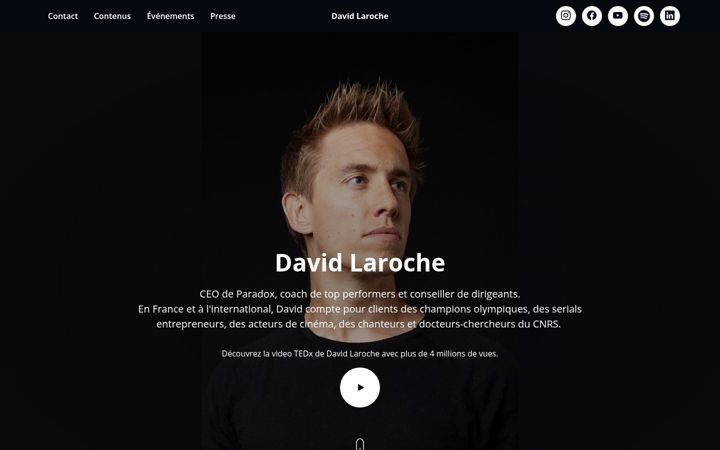 Screenshot of davidlaroche.fr