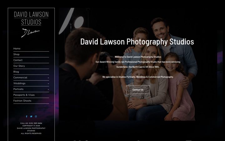 Screenshot von davidlawsonstudios.co.uk