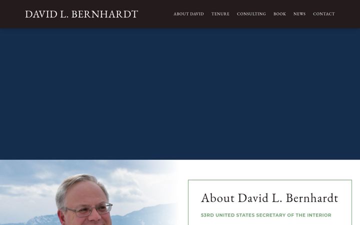 Screenshot of davidlbernhardt.com