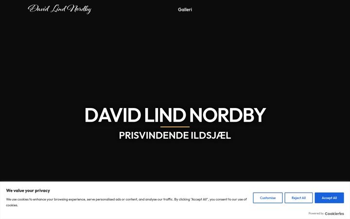 Screenshot ta' davidlindnordby.dk