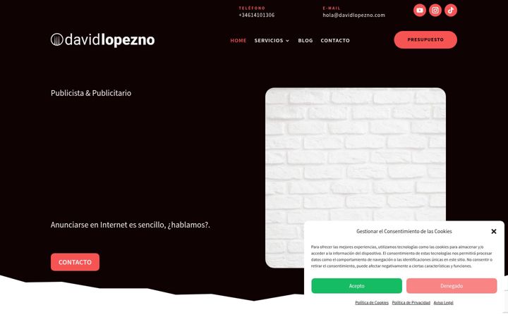 Screenshot of davidlopezno.com