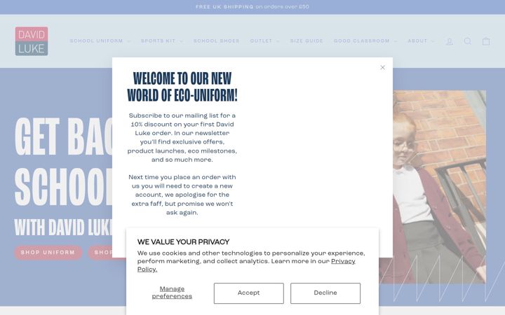 Screenshot of davidluke.com