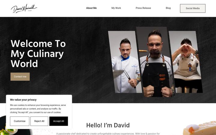 Screenshot of davidmaiwald.com