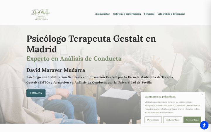 Screenshot of davidmaraverpsicologo.es
