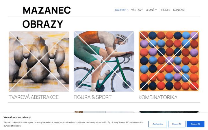 Екранна снимка на davidmazanec.cz