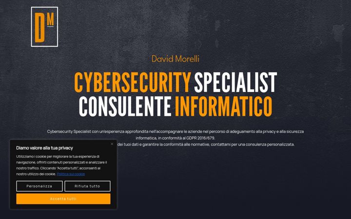 Zrzut ekranu davidmorelli.it