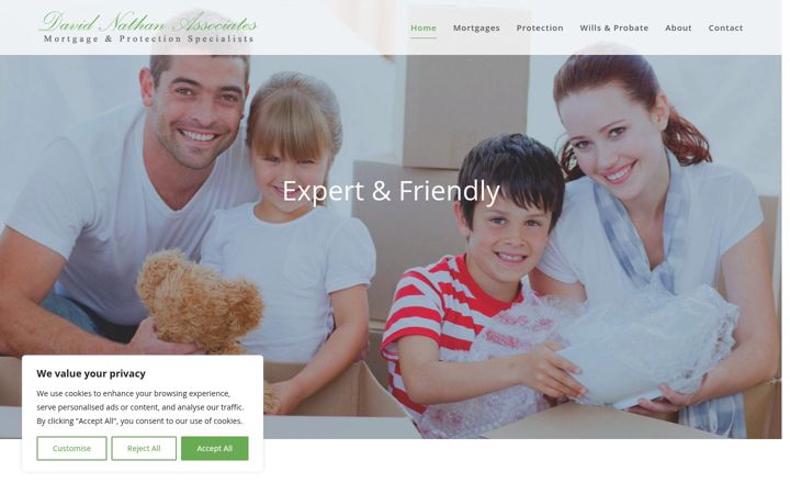 Screenshot von davidnathanassociates.co.uk