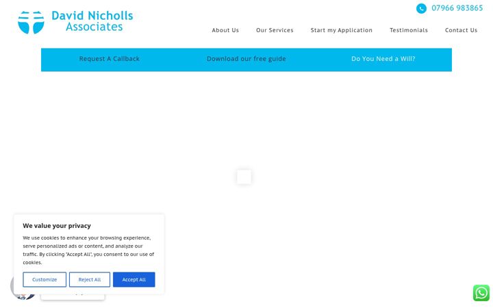 Snímek obrazovky davidnichollsassociates.co.uk