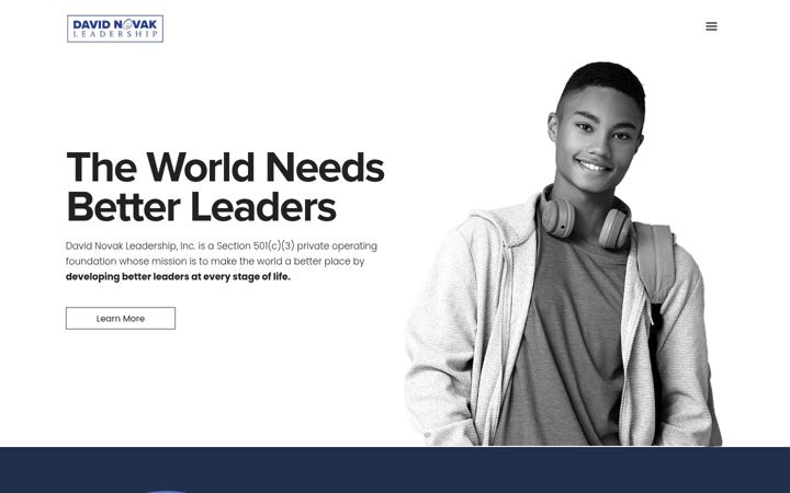 Screenshot of davidnovakleadership.com