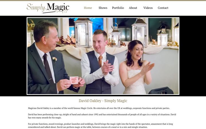Screenshot of davidoakley.co.uk