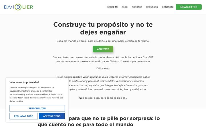 Screenshot of davidolier.com