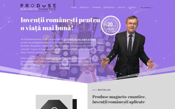 Capture d'écran de davidoni.ro