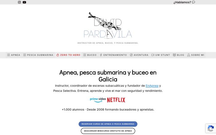 Screenshot of davidpardavila.com