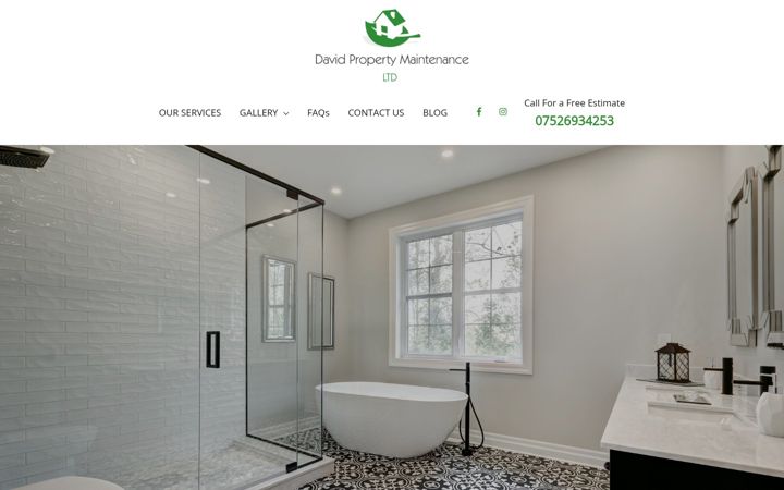 Captura de pantalla de davidpropertymaintenance.co.uk