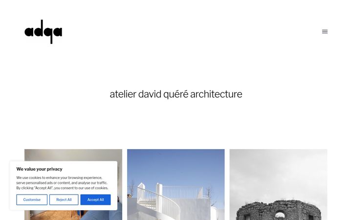 Screenshot of davidquere.com