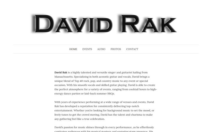 Screenshot of davidrak.net