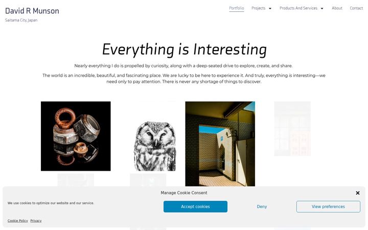 Screenshot of davidrmunson.com